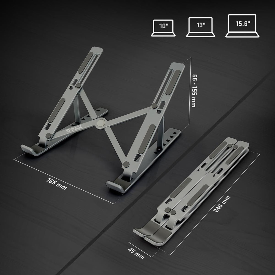 Metal Foldable Table Laptop Stand with Box Packing