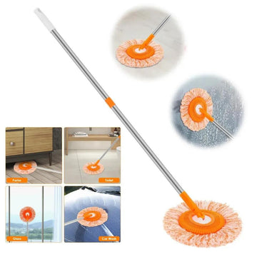 360° Rotating Spin Mop – Microfiber Floor Cleaning Mop with Long Handle