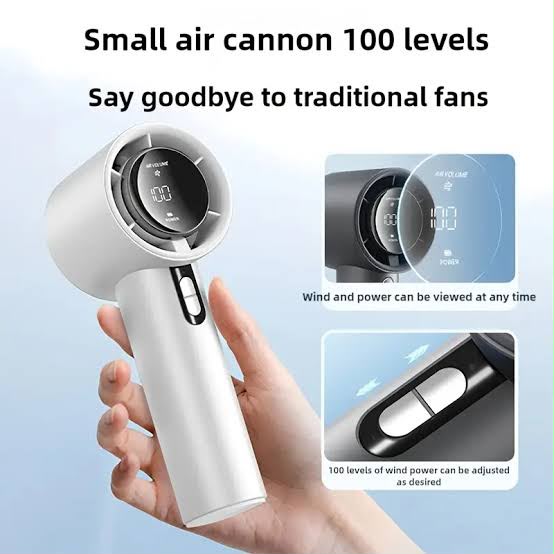 Handy Portable  Smooth Air Volume High Speed F638 Turbo Fan with Box Packing