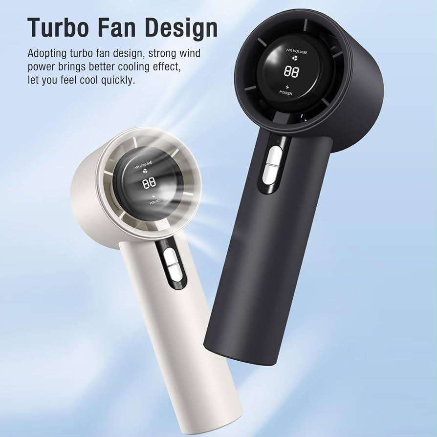 Handy Portable  Smooth Air Volume High Speed F638 Turbo Fan with Box Packing
